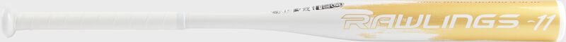 Rawlings logo on the barrel of an Ombre softball bat - SKU: FP2O11 loading=