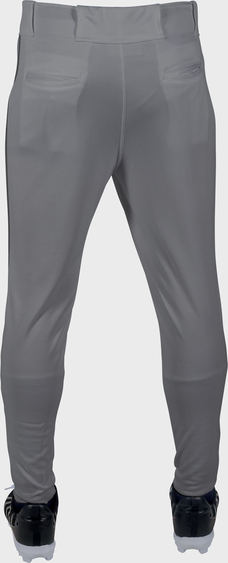 Rawlings Launch Jogger Fit Piped Baseball Pants, Adult S, Blue Gray/Black