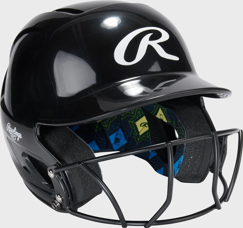 Rawlings CoolFlow Max Batting Helmet With Face Guard, Black, M/L