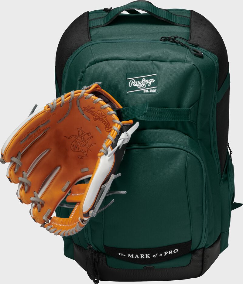 Rawlings Journey Players Backpack, Dark Green