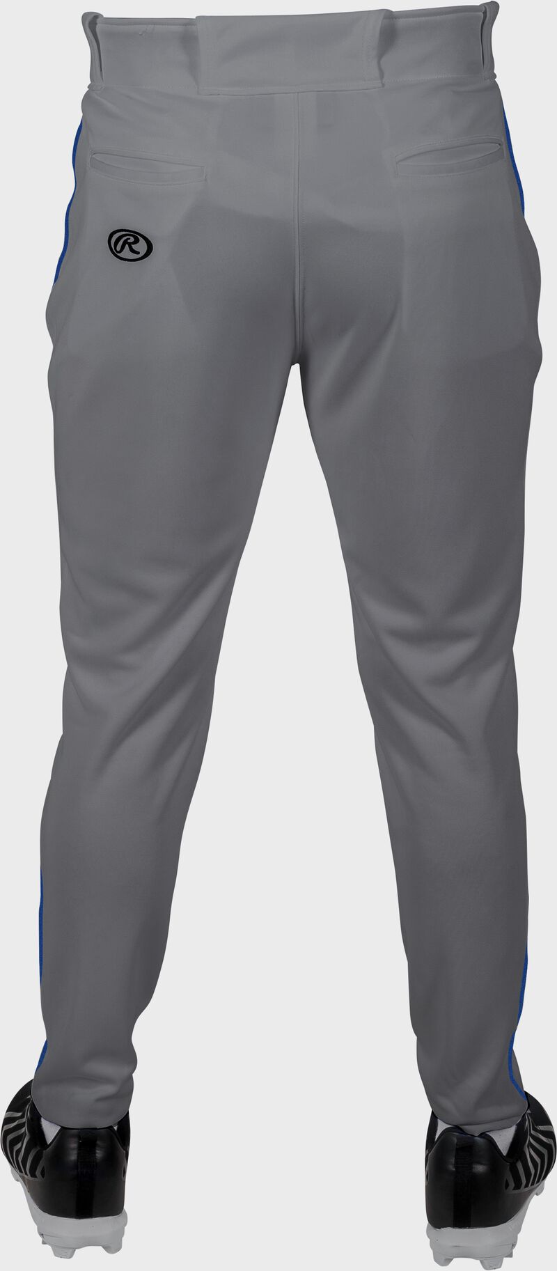 Rawlings 150 Jogger Fit Piped Baseball Pants, Adult 2XL, Blue Gray/Royal