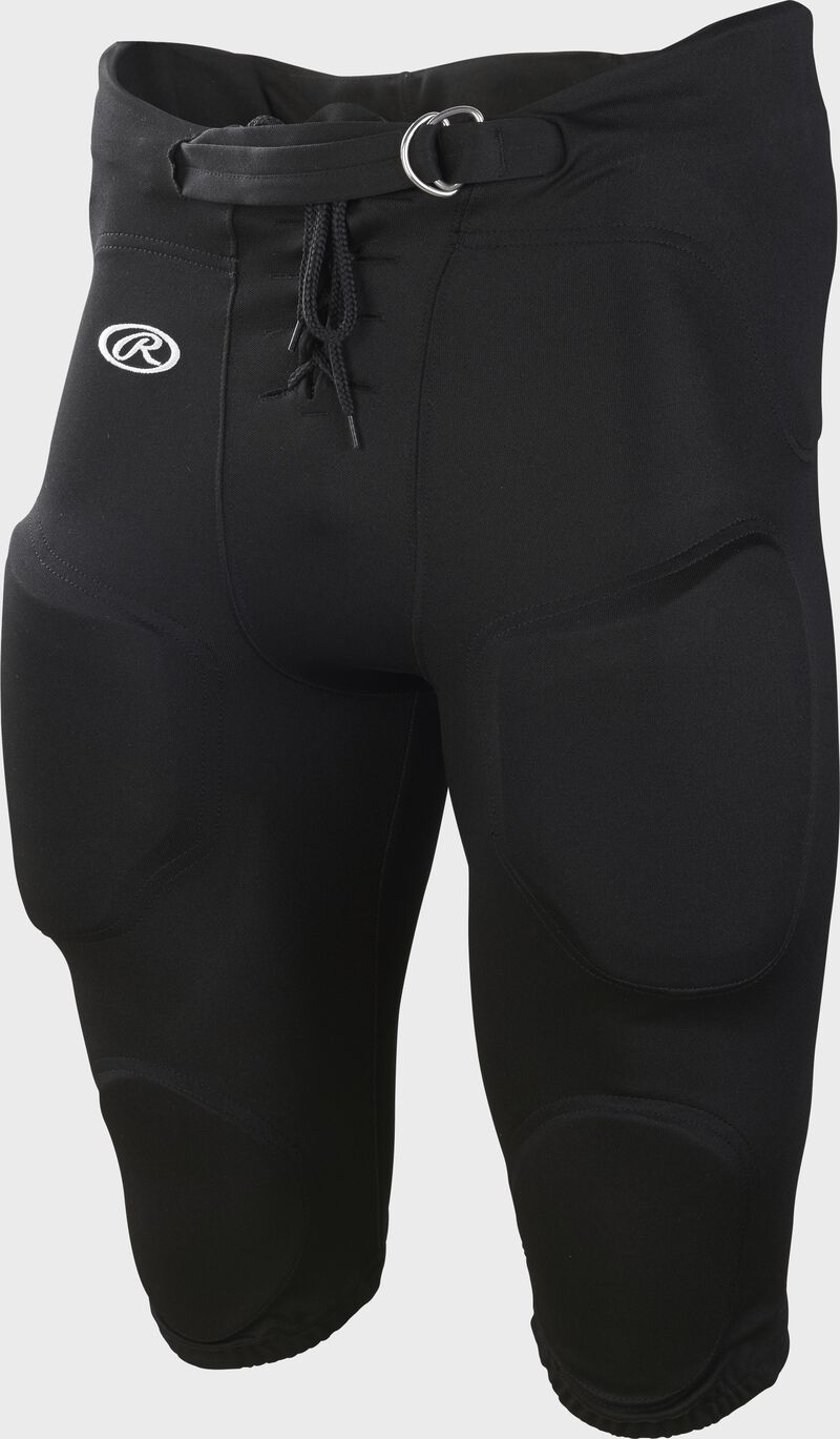 Black FPPI Adult Lightweight Polyester football pants loading=