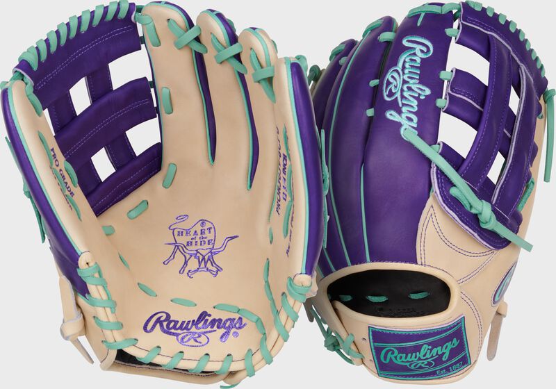12.75-inch Rawlings Heart of the Hide ColorSync 9.0 Outfield Glove