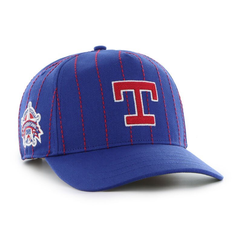 Texas Rangers Rawlings '47 Brand Pinstripe Hitch Hat