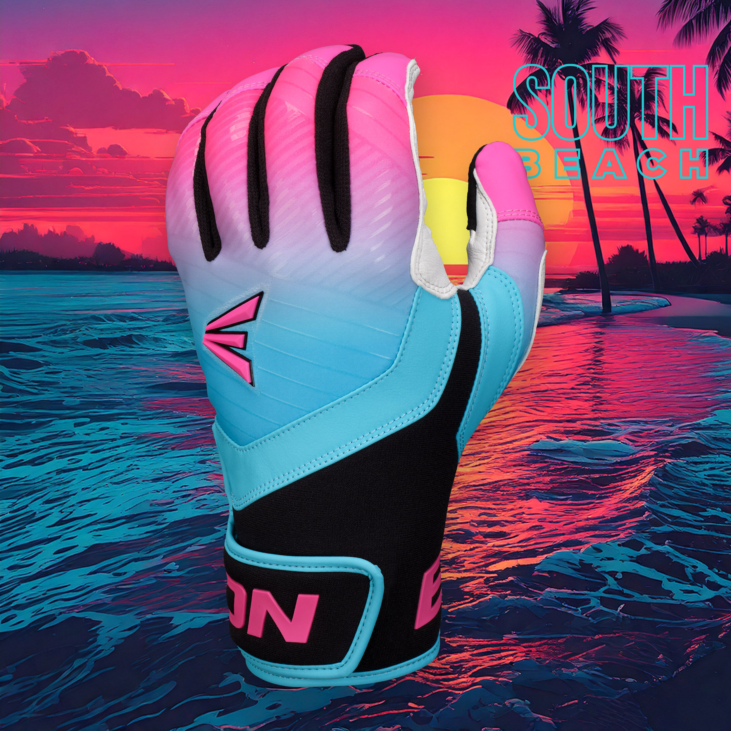 Easton Walk-Off Ethos South Beach Batting Gloves, Adult & Youth Sizes