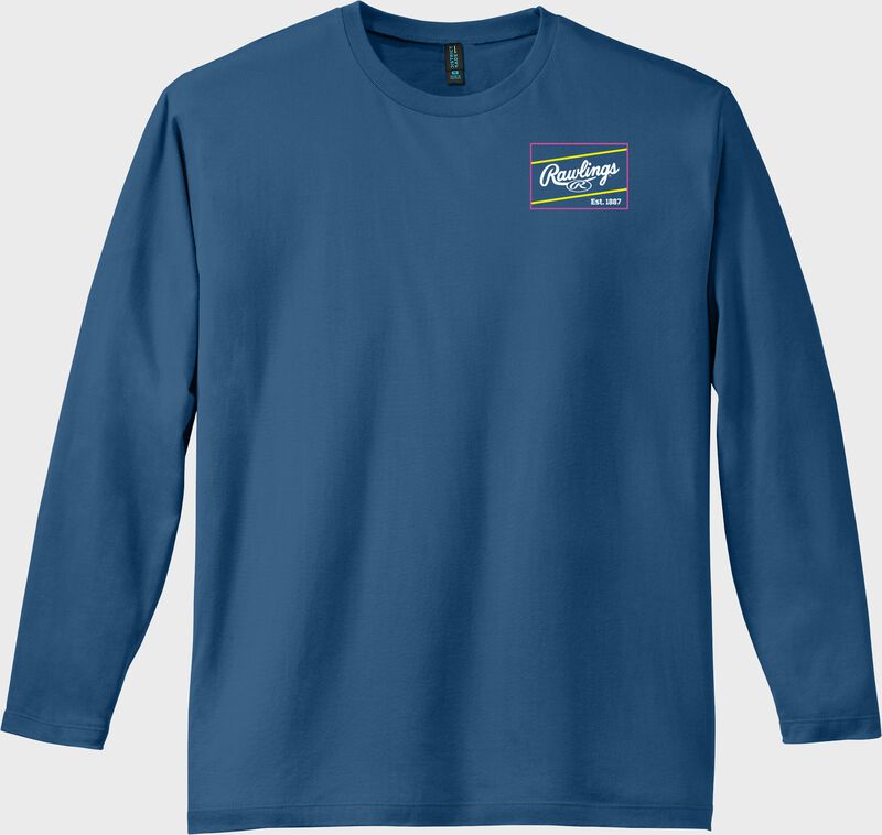 Front of a royal Rawlings Heart of the Hide Long Sleeve Shirt