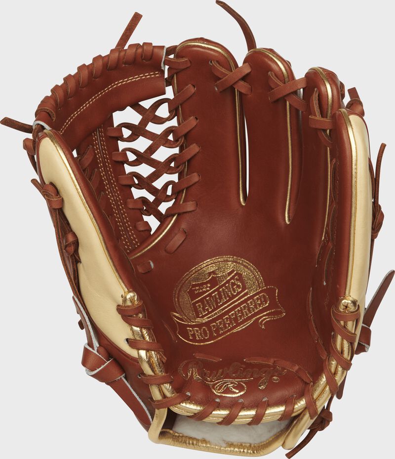 Shell palm view of 11.5-Inch Rawlings Pro Preferred Modified Trap glove