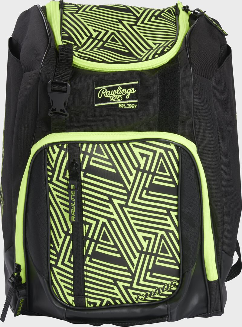 Rawlings Chaos Youth T-Ball Backpack, Optic Yellow