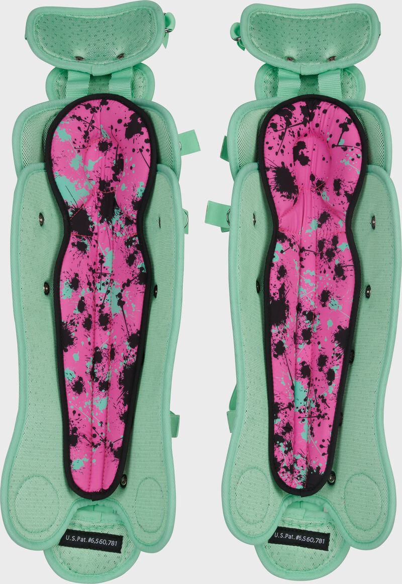 Limited Edition Mach Splatter Catcher's Gear Set, Mint/Pink, Youth