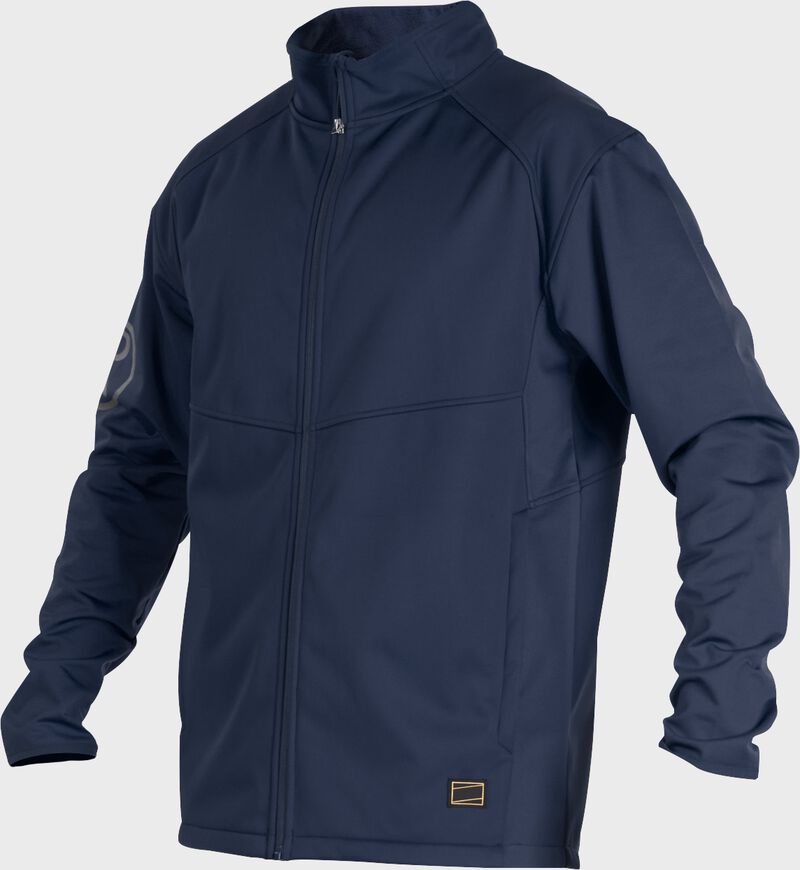 A navy Gold Collection mid weight jacket with long sleeves and full zip - SKU: GCMW2-N loading=