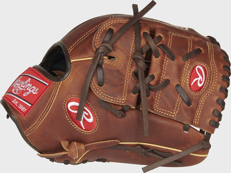 Thumb of a chocolate Heritage Pro 12" infield/pitcher's glove with a 1-piece solid web - SKU: HP206-9CCH loading=