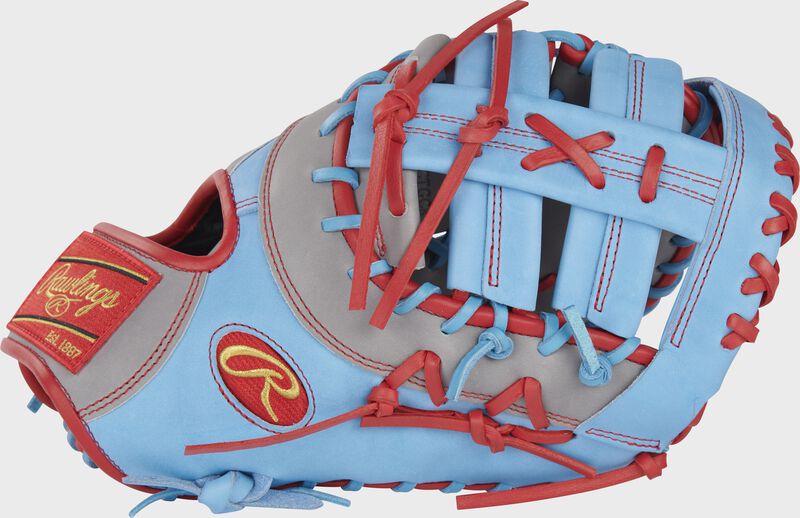 Thumb of a Columbia blue/gray Heart of the Hide 13" first base mitt - SKU: PRORDCTGCB