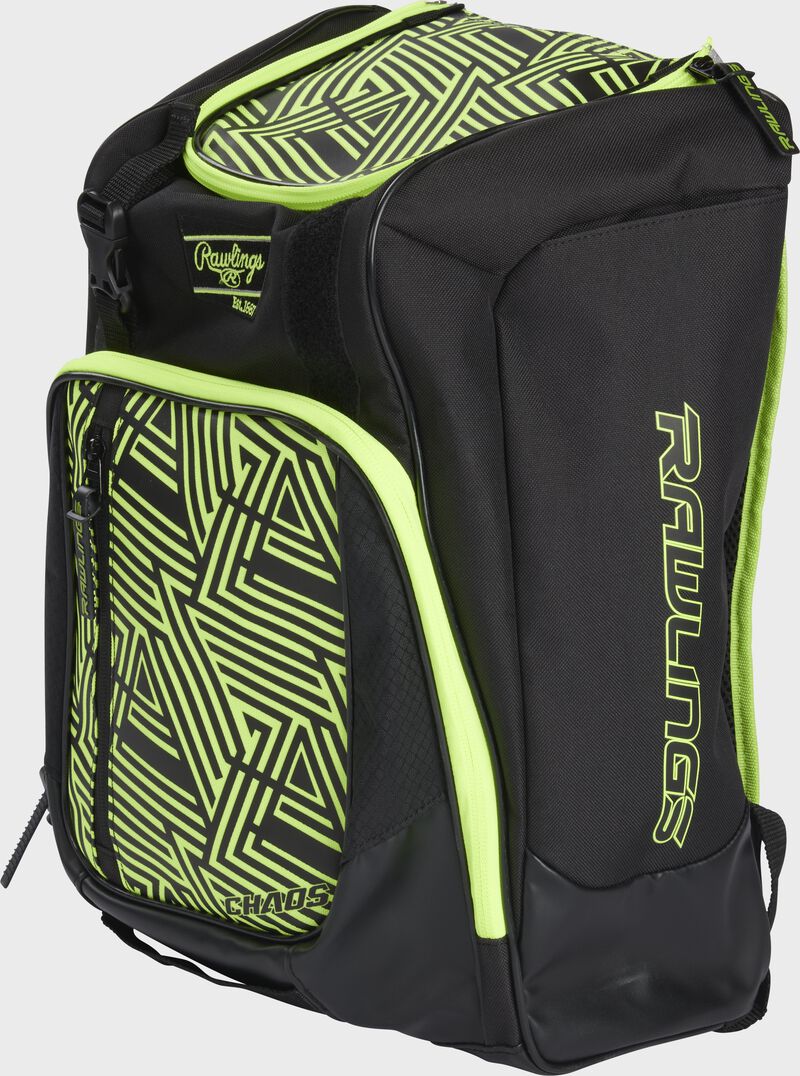 Rawlings Chaos Youth T-Ball Backpack, Optic Yellow