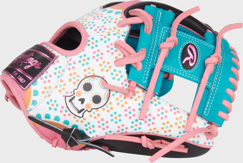 Limited Edition Heart of the Hide Dia De Los Muertos Infield Glove, Right Hand Throw