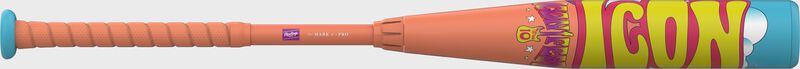 Rawlings Icon Fest Peach USSSA Baseball Bat, -10, 31 in