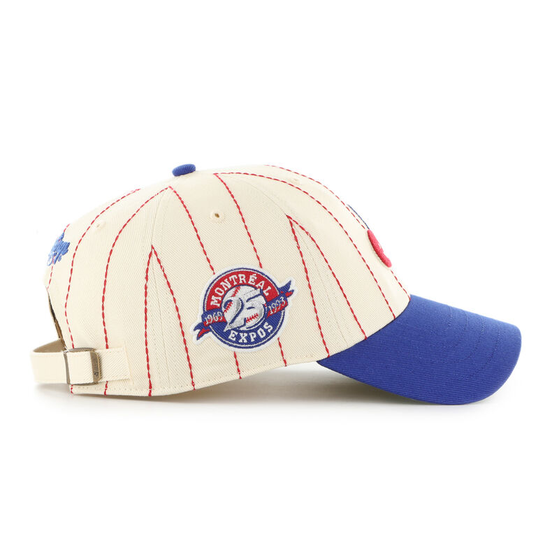 Montreal Expos Cooperstown Rawlings '47 Brand Pinstripe Clean Up Hat