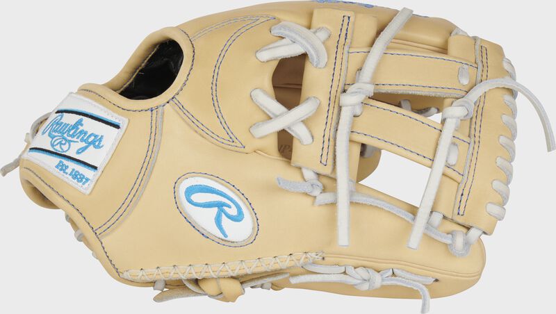 Thumb of a camel Pro Preferred 11.5" infield glove with a camel V-web - SKU: PROSNP4-7CW