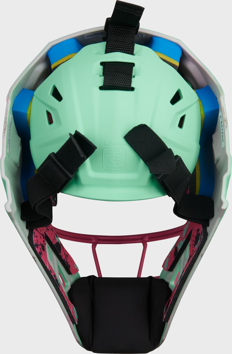 Limited Edition Mach Splatter Catcher's Gear Set, Mint/Pink, Youth