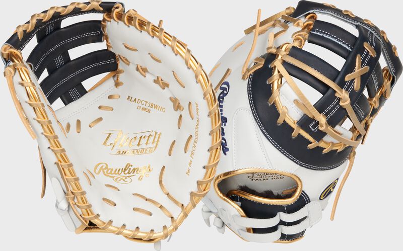 Liberty Advanced Color Series 13 in 1st Base Mitt, White/Navy, Left loading=