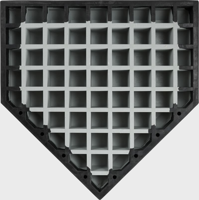 Bottom of a Rawlings Hollywood bury-all home plate - SKU: 12908170