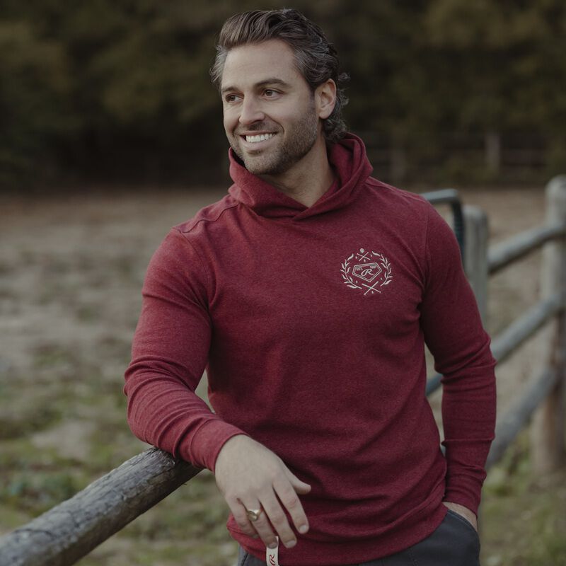 Rawlings x The Normal Brand Puremeso Fleece Hoodie, Maroon, Adult 3XL