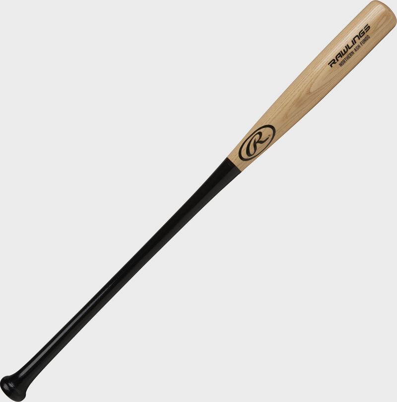 Angled view of a Rawlings northern ash fungo bat - SKU: 114RAF loading=