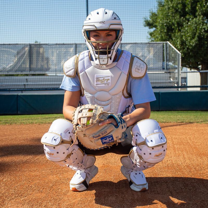 Rawlings Kinzie Hansen Catcher's Set, White, L