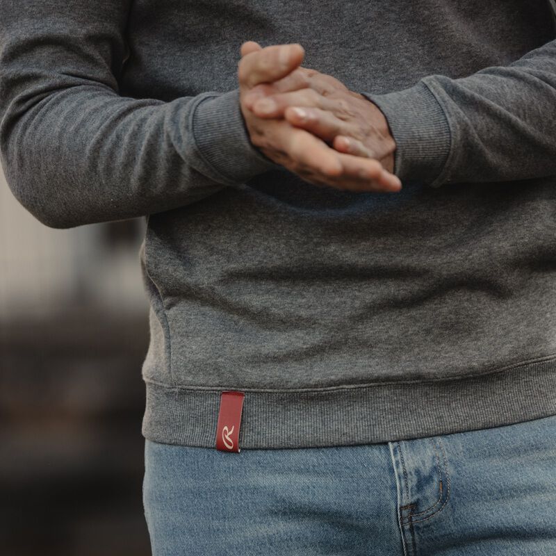 Rawlings x The Normal Brand Puremeso Fleece Hoodie, Athletic Grey, Adult 3XL