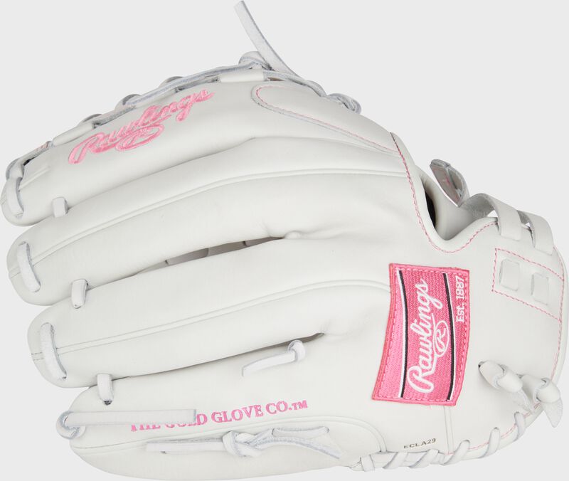 Liberty Advanced Color Series 12.5 in Fastpitch Glove, White/Pink, Left loading=