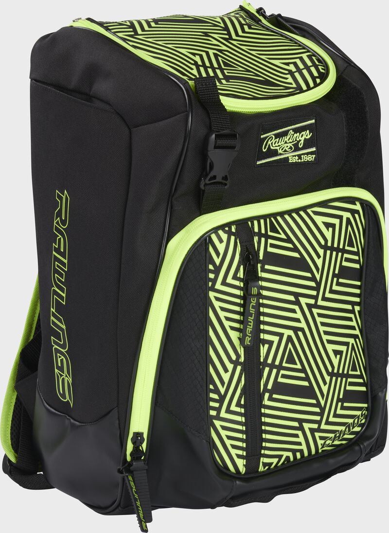 Rawlings Chaos Youth T-Ball Backpack, Optic Yellow