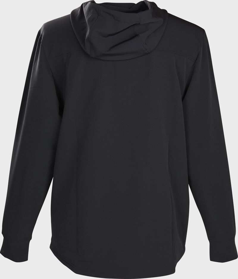 Back of a black Rawlings modern fit hoodie - SKU: RSGHZ-B loading=