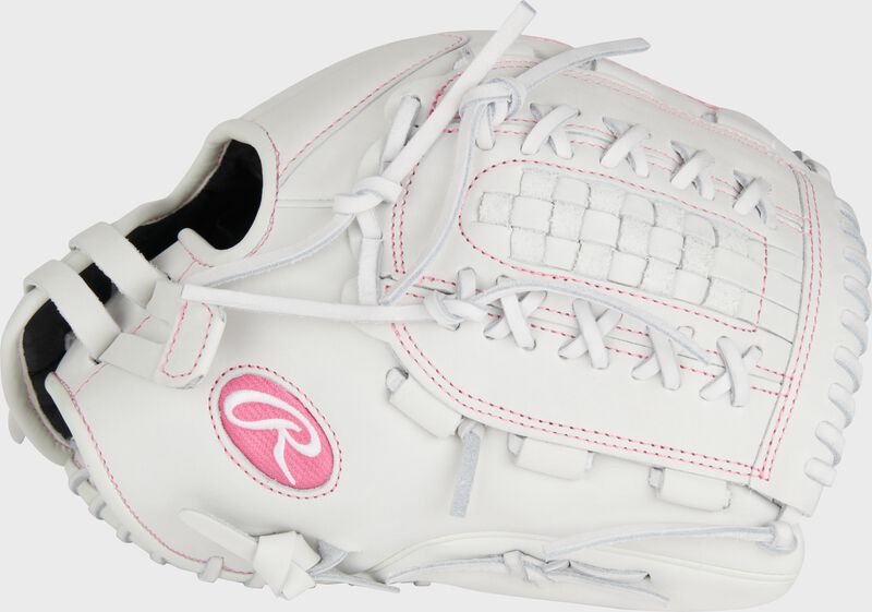 Liberty Advanced Color Series 12.5 in Fastpitch Glove, White/Pink, Left loading=