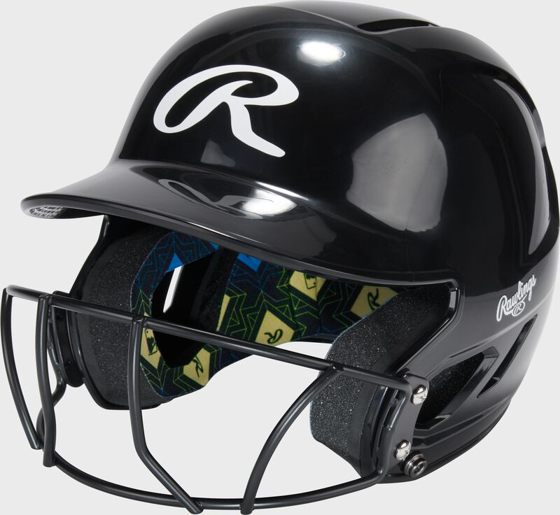Rawlings CoolFlow Max Batting Helmet With Face Guard, Black, M/L