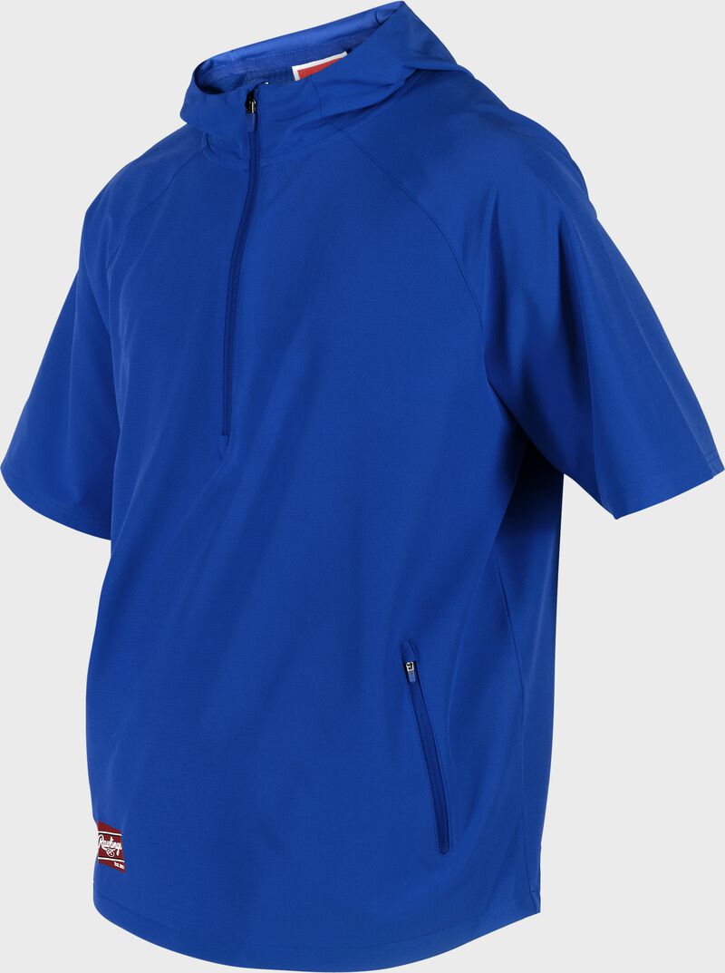 Rawlings ColorSync Short Sleeve Hoodie, Youth M, Royal