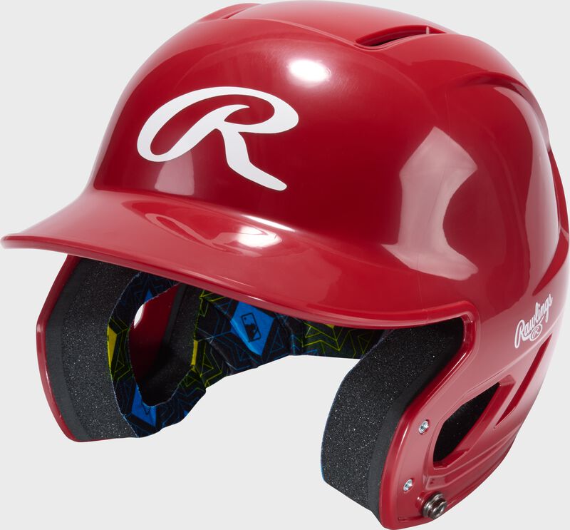 Rawlings CoolFlo Max Youth Batting Helmet, Scarlet, M/L