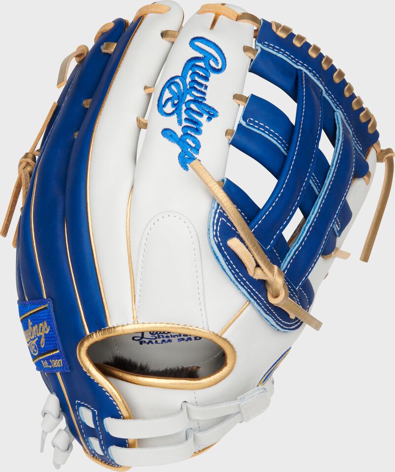 Liberty Advanced Color Series 12.75 in Outfield Glove, White/Royal, Right loading=