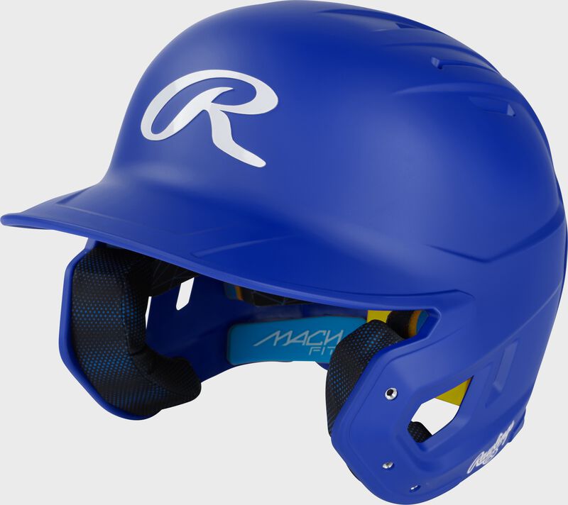 Rawlings Mach Fit Baseball Batting Helmet, Royal