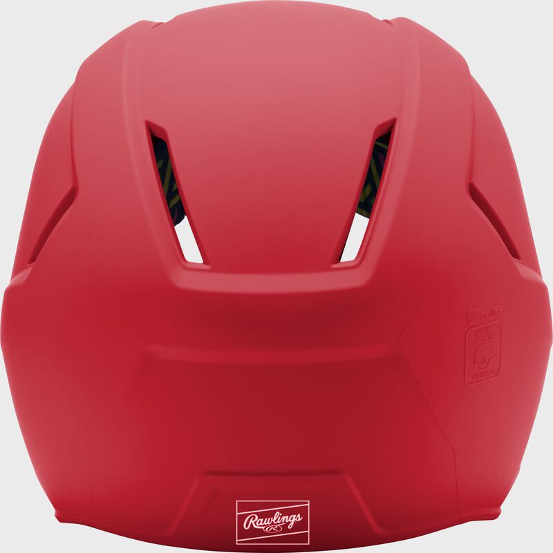 Rawlings CoolFlo Max Highlighter Youth Batting Helmet with Face Guard, Scarlet, M/L