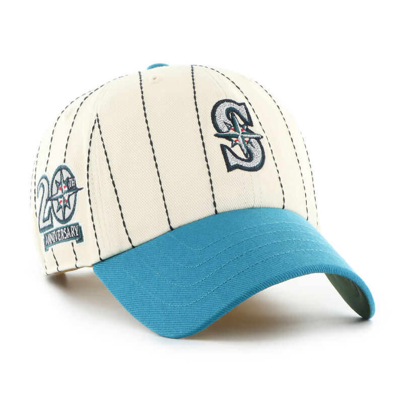 Seattle Mariners Rawlings '47 Brand Pinstripe Clean Up Hat
