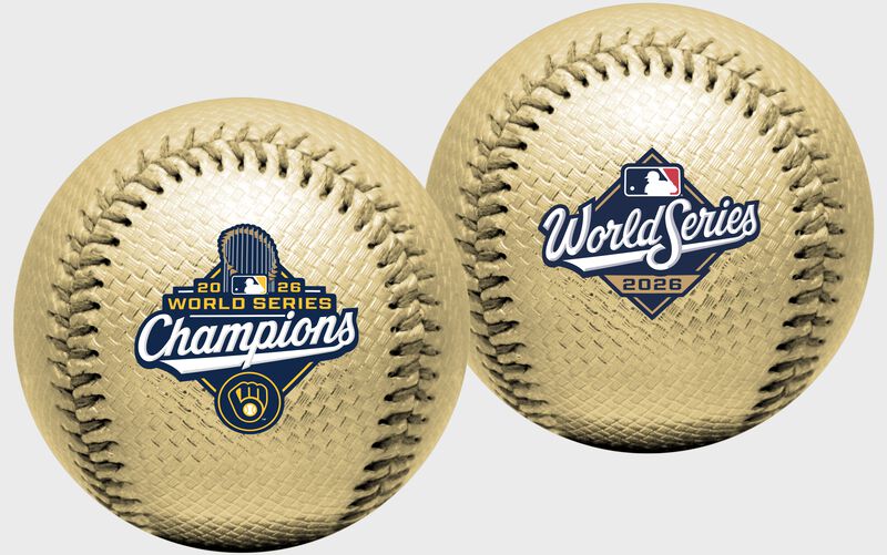 2026 Milwaukee Brewers World Series Champions Gold Replica Baseball