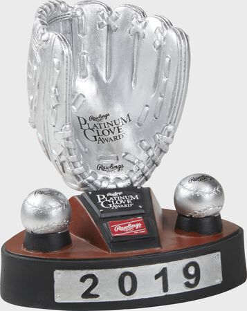 2019 Rawlings Platinum Glove Award Bobble Trophy
