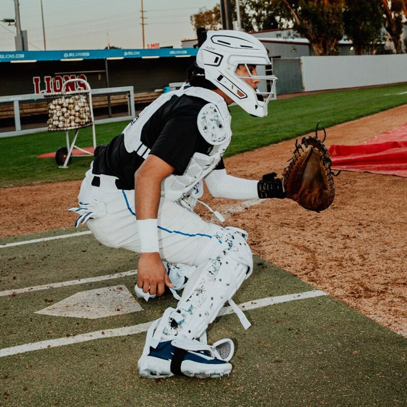 Limited Edition Mach Splatter Catcher's Gear Set, Adult, Black/White