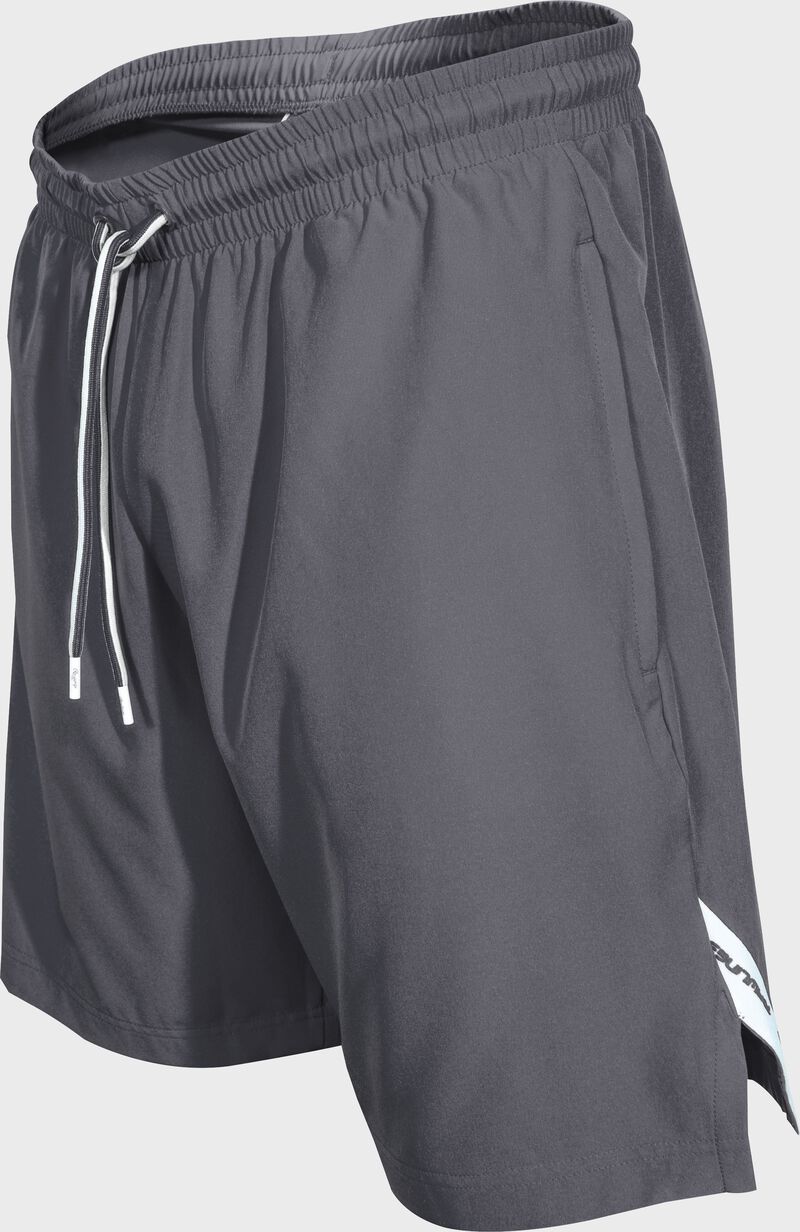 A pair of graphite Rawlings ColorSync Athletic shorts - SKU: CSTS-GR