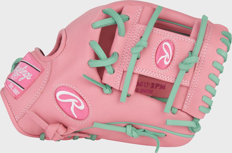 Thumb of a Rawlings NXT Series 11.5-Inch Pink Infield Glove with a Pro I-web