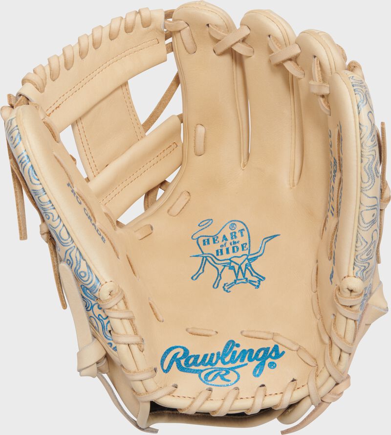 Palm of a Heart of the Hide 11.5-inch Fastpitch Softball Glove