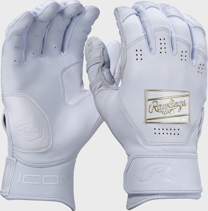 Rawlings Icon Batting Gloves, Lavender, Adult XL