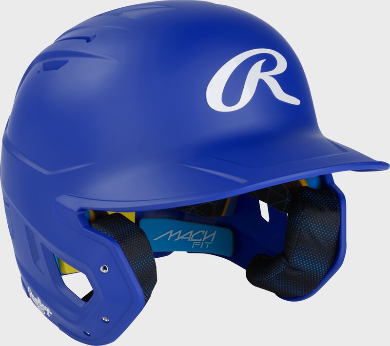 Rawlings Mach Fit Baseball Batting Helmet, Royal