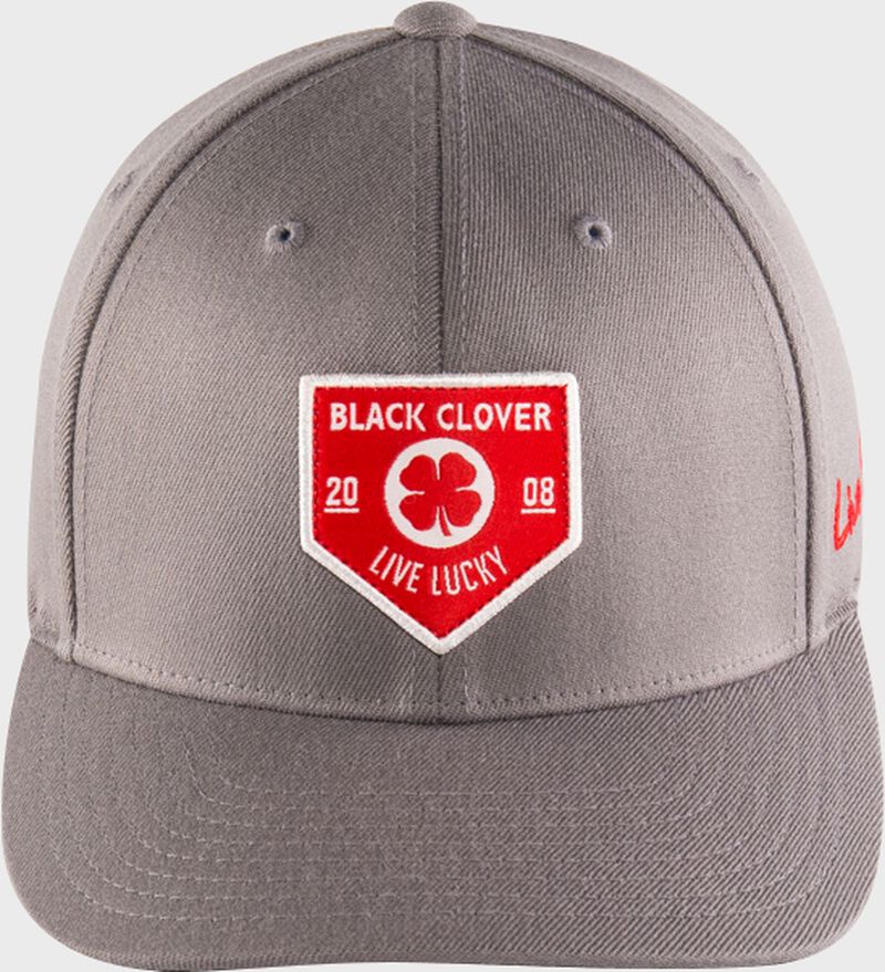 Front view of Rawlings Black Clover Authentic Fitted Hat - SKU: BC0A000071 loading=
