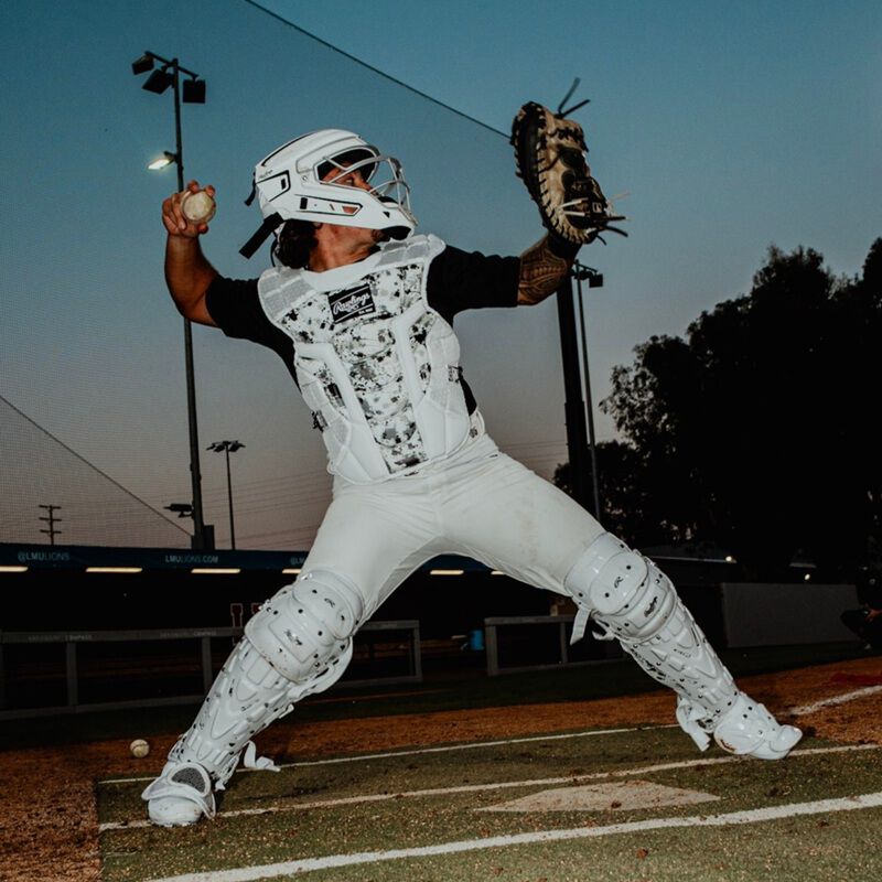 Limited Edition Mach Splatter Catcher's Gear Set, Adult, Black/White