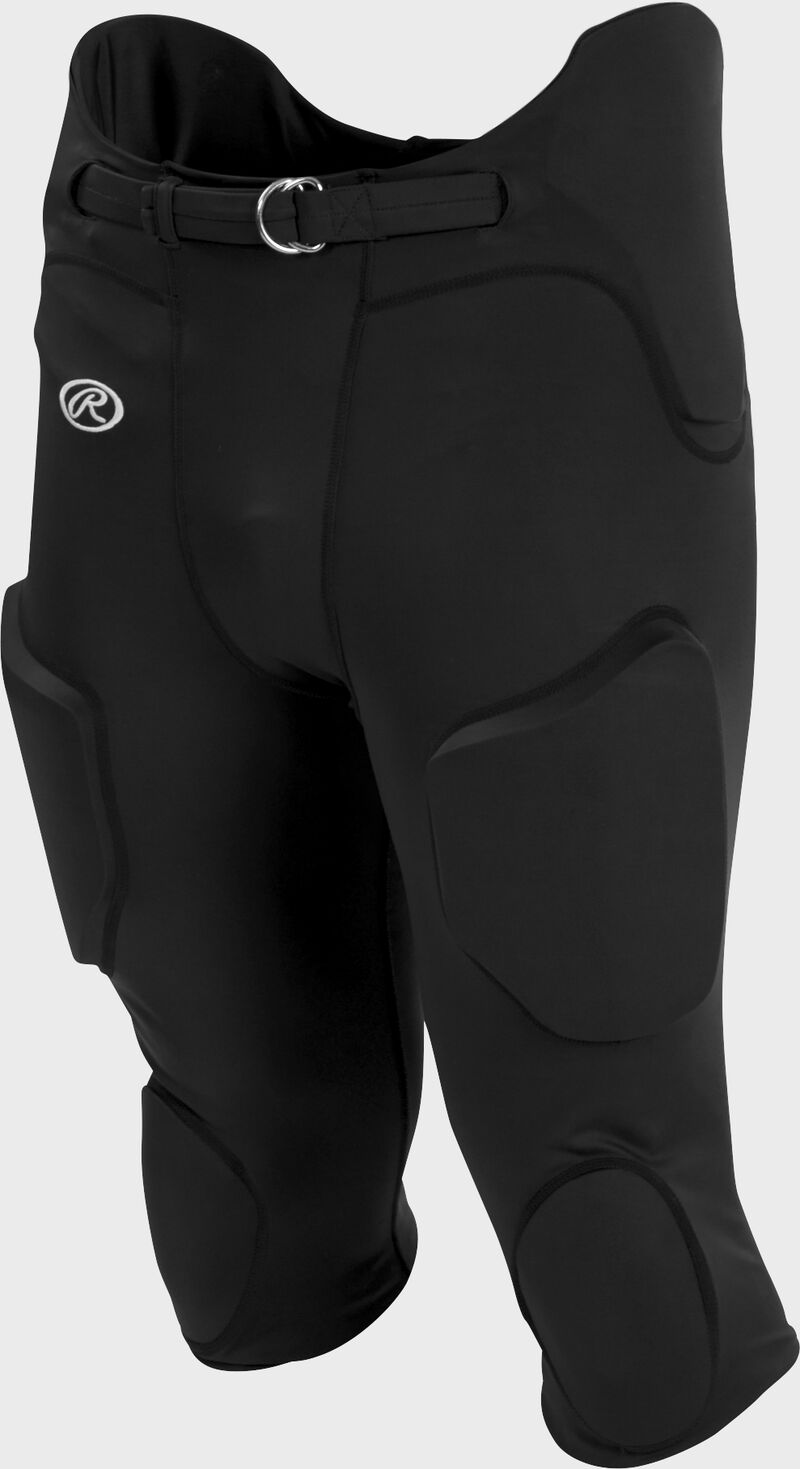 Front of Rawlings Black Adult Lightweight Football Pants - SKU #FPL loading=